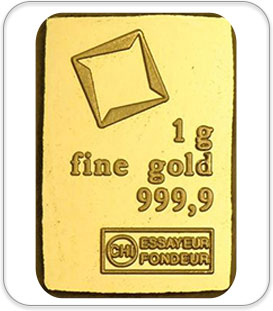 1 gram valcambi Gold Bar